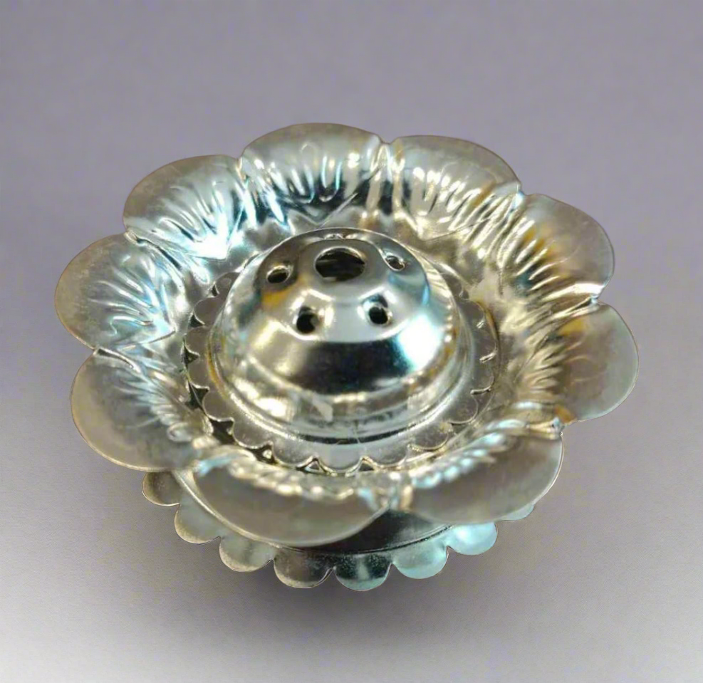 GERMAN SILVER - LOTUS SHAPE AGARBATHI STAND