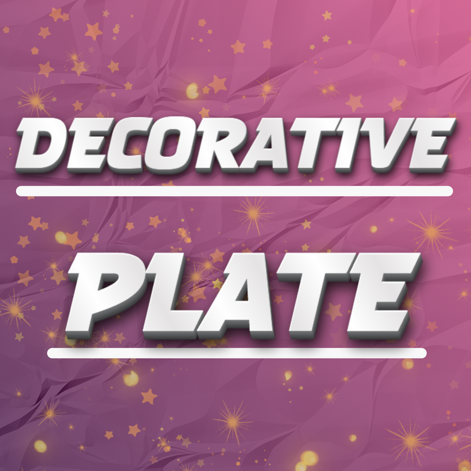 DECORATIVE PLATE