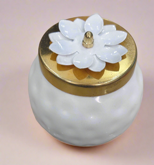White Jar 4"