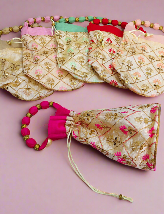 Embroidery Handle Bag