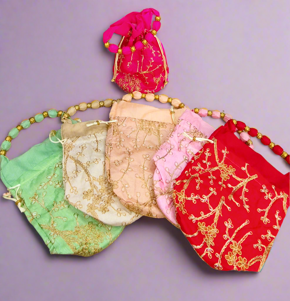 Embroidery Handle Bag