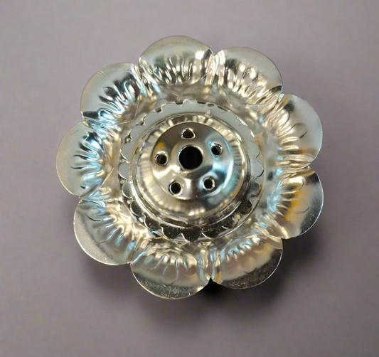 GERMAN SILVER - LOTUS SHAPE AGARBATHI STAND