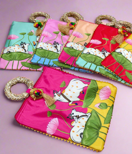 Embroidery Bag - Bangle Handle