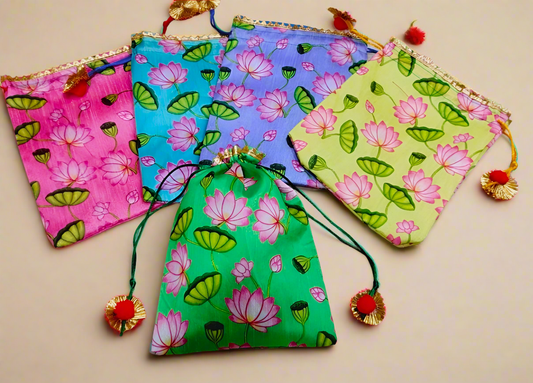 Pichwai Lotus Potli