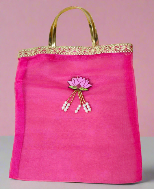 Lotus Organza Bag