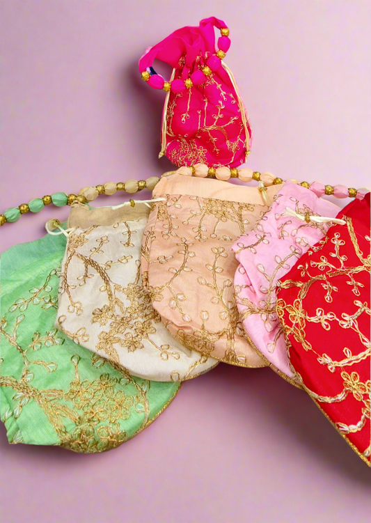 Embroidery Handle Bag
