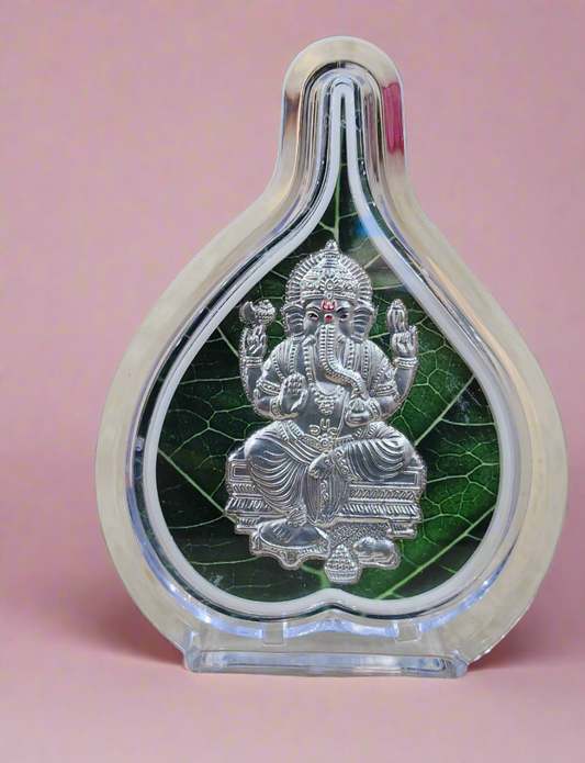 999 Ganesha Green Leaf Frame