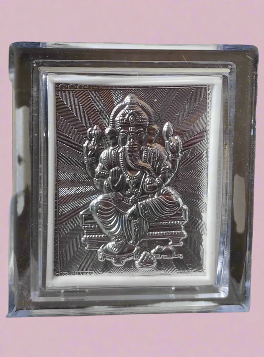 999 Silver Ganesha  Frame